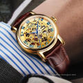 Luxury Men Wrist Watch Men Fashion Sport Mechanical Watch Genuine Leather Band  Classic Relojes Men Watch